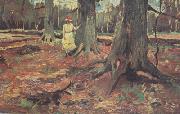 Vincent Van Gogh Girl in White in the Woods (nn04) oil painting